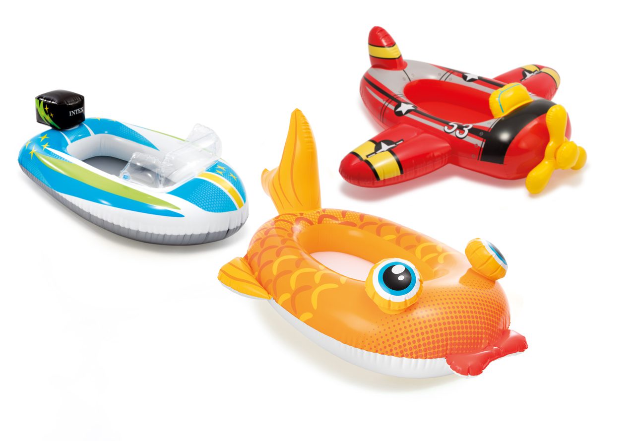 Gold Fish Plane Race Car Intex Inflatable Swimming Pool Float Pool 